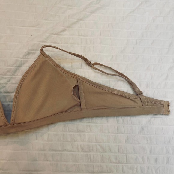 Lulalu Bra 38AAA Delilah Cotton Wireless T-Shirt Bra Removable Pad Beige - Picture 8 of 9